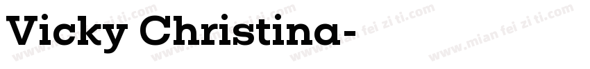 Vicky Christina字体转换